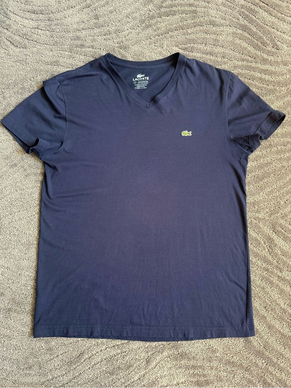 Lacoste men’s v-neck t-shirt size Medium